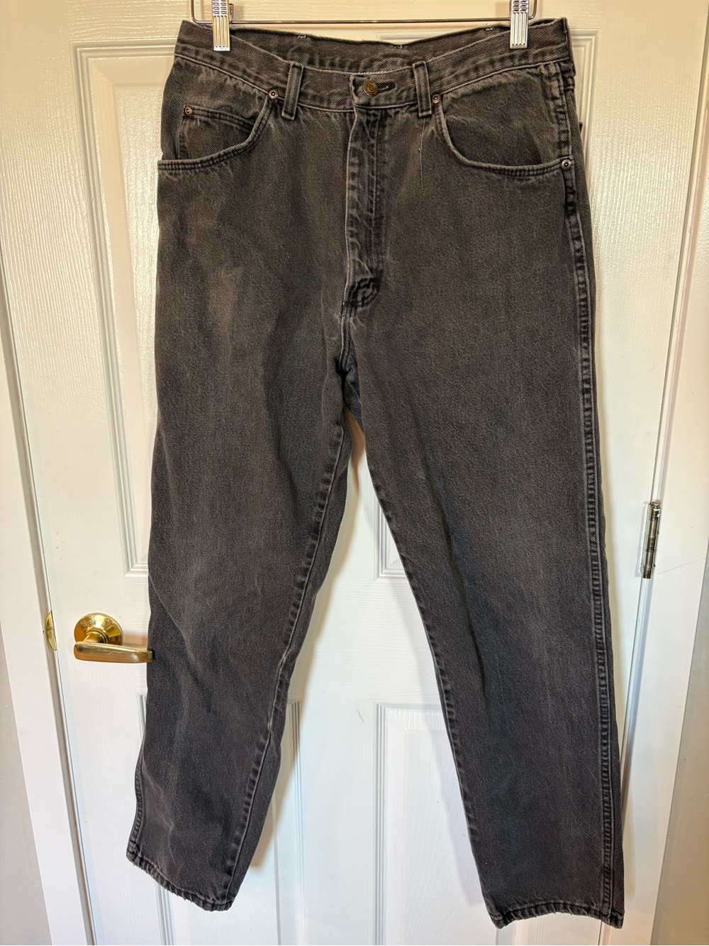 Vintage H.I.S. Black Mom Jeans Women’s 30x31 High Rise Relaxed Tapered 90s Y2K